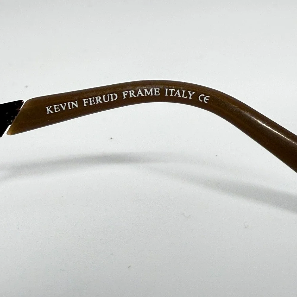 Kevin Ferud KF 2014 COLA Eyeglasses Frames Brown Rectangle 51-18-135 Italy‎ CE